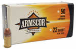 22 Short 29 Grain Copper 50 Rounds Armscor Ammunition